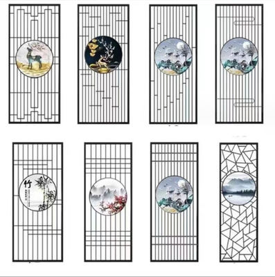 Хорошая цена Специализированная стена разделителя комнаты панели перегородки гостиная пейзажная живопись Металлический экран онлайн