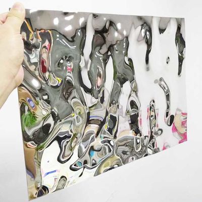 304 1.5MM Thickness Mirror Wave Water Ripple Pvd Color Honeycomb Panel