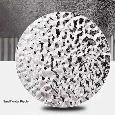 304 20MM THK Mirror Wave Water Ripple 4000mm Stainless Steel Sheet With Honeycomb
