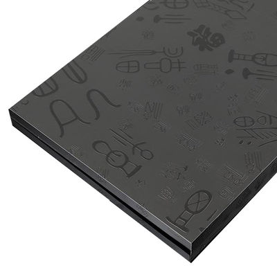 Хорошая цена 304 темно-черный цвет буквы гравировки буквы взрывные розовое золото листок из нержавеющей стали для панели шкафа онлайн