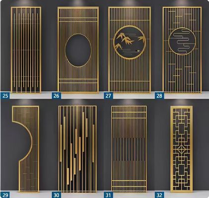 Хорошая цена Специализированный дизайн 304 металлической нержавеющей стали гостиная вход фойе экрана перегородки для декорации онлайн