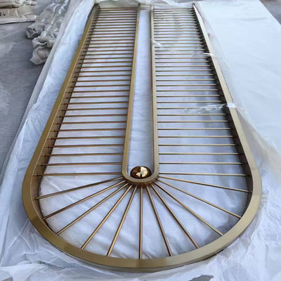 Хорошая цена Бронзовый цвет лазерная резка 304 нержавеющей стали Металлический экрановый перебор для декорации гостиниц онлайн