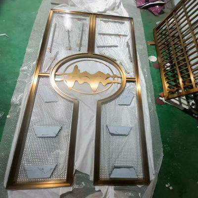 Хорошая цена Современный дизайн Полые металлы Розовое золото Нержавеющая сталь Перегородка и разделитель онлайн