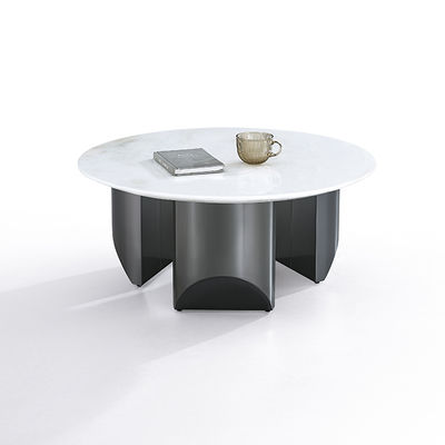 Хорошая цена OEM искусственный каменный плитка верхний черный цвет нержавеющей стали кофейный стол онлайн