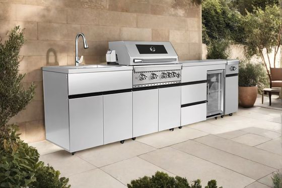 Хорошая цена Рельефная нержавеющая сталь 316L для наружных кухонных столешниц, устойчивая к царапинам онлайн