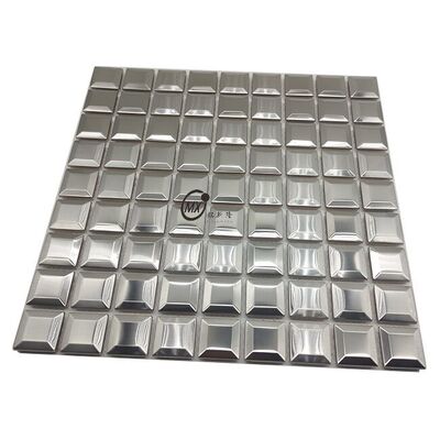 Хорошая цена Зеркало 3D Стереоскопическое Квадратное Настенное Украшение Ресторан Отель Вилла Мозаика онлайн