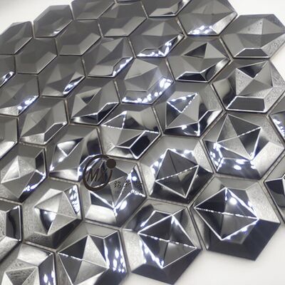 Hot Sale Factory - Direct Rhombus Irregular Diamond Shape Metal Stainless Steel Mosaic - Competitive Price