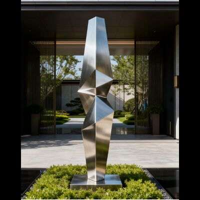 Хорошая цена Противокоррозионная наружная скульптура из нержавеющей стали 316L онлайн