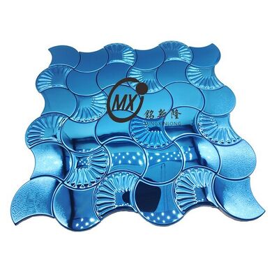 Современные мозаичные листы из матовой нержавеющей стали для внутренней отделки стен