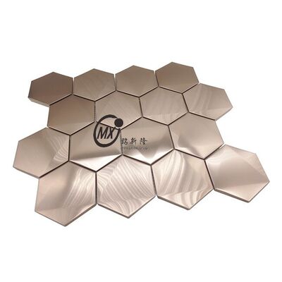 Хорошая цена Красочная мозаичная плитка из нержавеющей стали с PVD-покрытием в золотом, розовом золоте, черном цвете онлайн