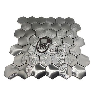 Хорошая цена Рельефный узор из мозаичной плитки из нержавеющей стали добавляет текстуру вашей стене онлайн