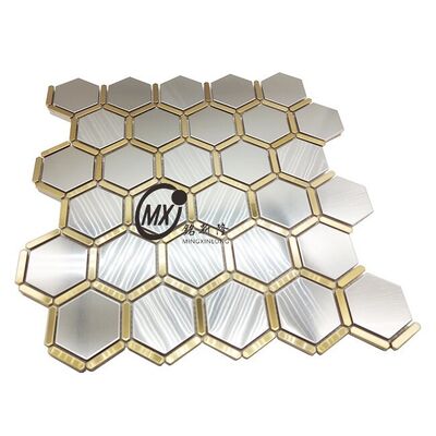 Хорошая цена Мозаичные полоски из нержавеющей стали с кирпичным узором для декорации в промышленном стиле онлайн