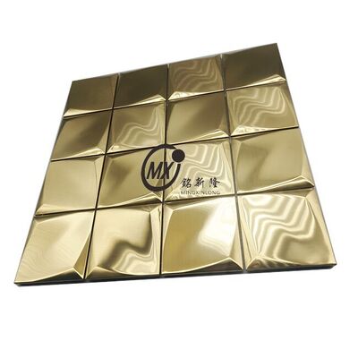 Хорошая цена Баркод узор мозаика из нержавеющей стали для современной отделки розничных магазинов онлайн