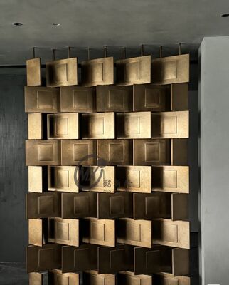 Хорошая цена ПВД Титановое зеркало 8k Польская нержавеющая сталь экрана перегородка свободно стоящая перегородка панель настраиваемый размер онлайн