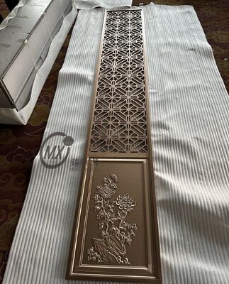 Хорошая цена Китайский стиль лазерного резки нержавеющей стали экрана перегородки с цветочным узором и PVD покрытия титана онлайн