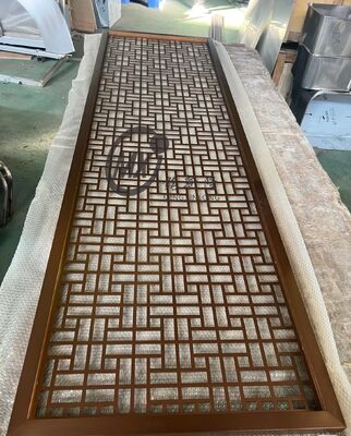 Хорошая цена Традиционный восточный разделительный экран из нержавеющей стали с титановым покрытием PVD и ландшафтным дизайном в зеркале 8k польский онлайн