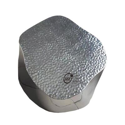 Серебристое зеркало из кованой/тисненой нержавеющей стали, комплект журнального столика с облаками, современная роскошная мебель для гостиной