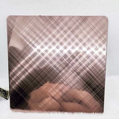 Хорошая цена Украшение Luxry листа нержавеющей стали цвета Брауна волосяного покрова зеркала перекрестное онлайн