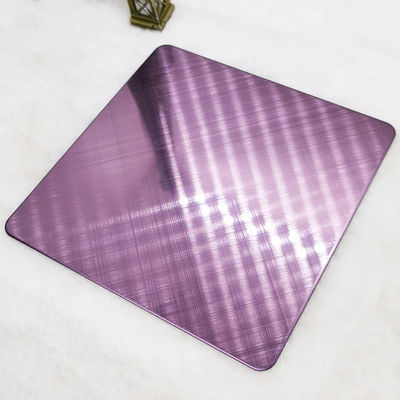 Хорошая цена Волосяный покров ранга 304 перекрестный поднял отделка стен листа нержавеющей стали красного цвета онлайн